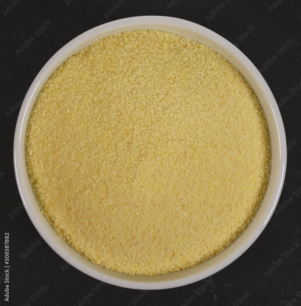 bowl of semolina bowl of semolina