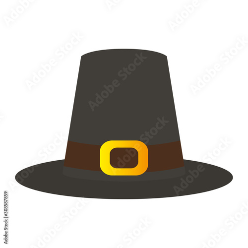 Wallpaper Mural Pilgrim hat icon. Thanksgiving season - Vector illustration Torontodigital.ca
