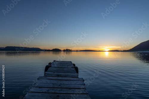 wooden pier at sunset © Gabylan