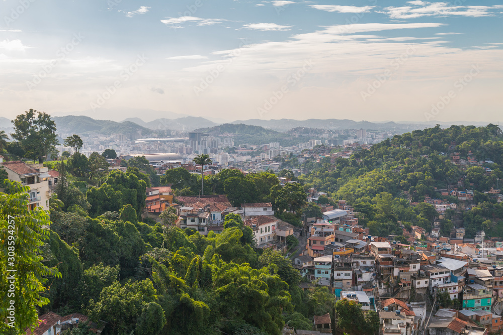Favela in Rio de Janeiro, Brazil, South America