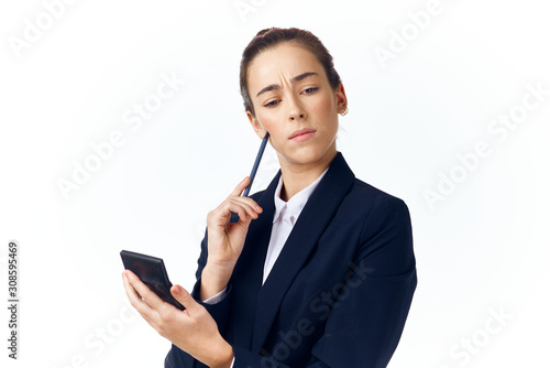 young woman with mobile phone