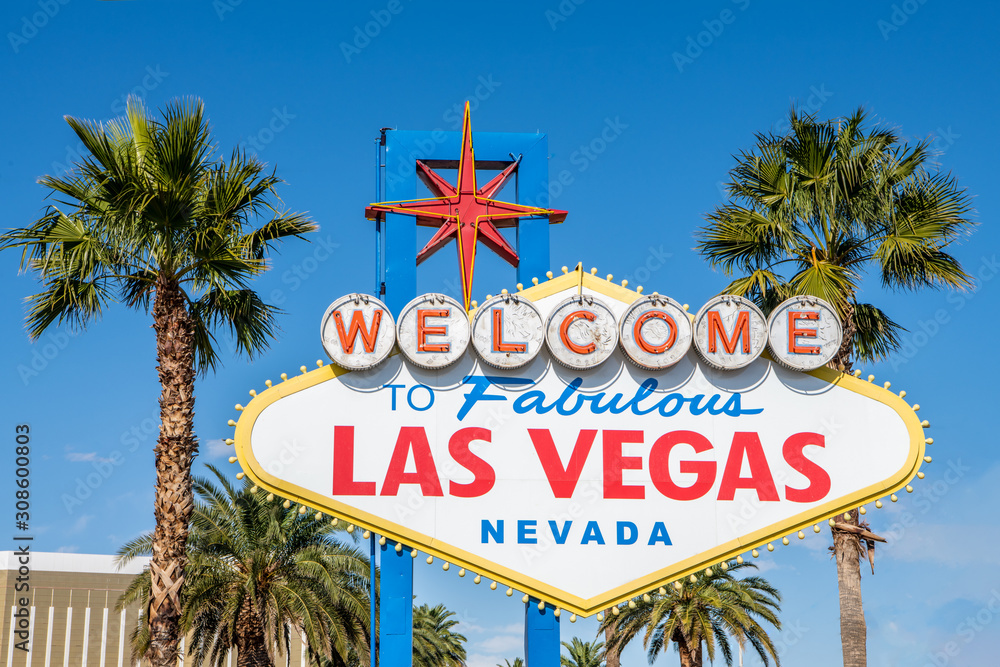 Φωτογραφία The famous Welcome To Las Vegas sign at the entrance to Las Vegas, Nevada