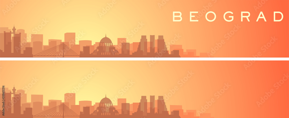 Belgrade Beautiful Skyline Scenery Banner
