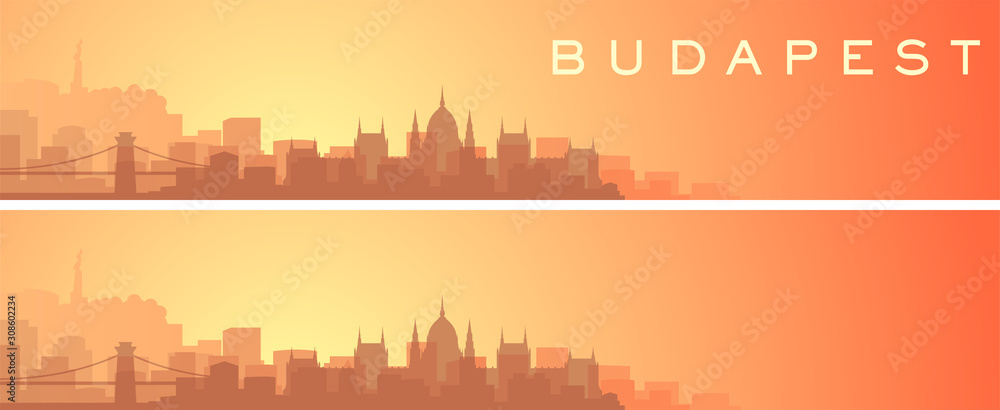 Budapest Beautiful Skyline Scenery Banner