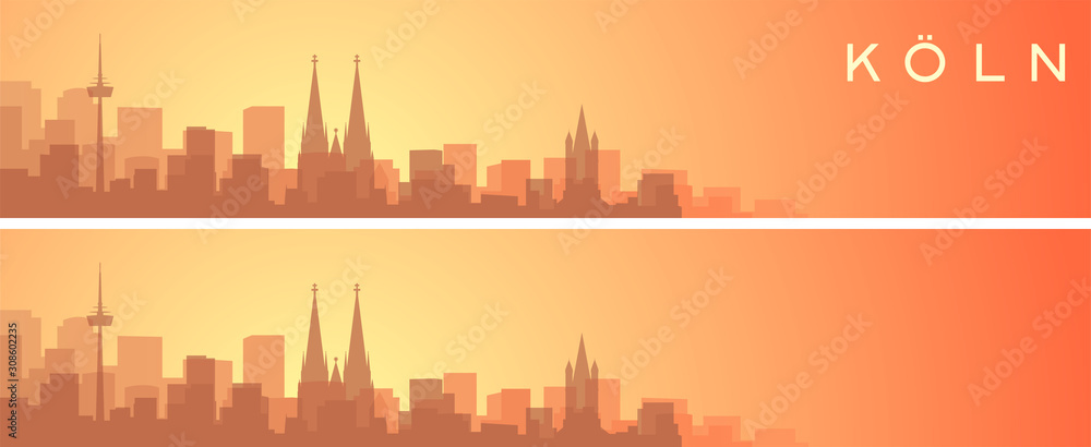 Cologne Beautiful Skyline Scenery Banner