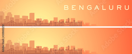 Bengaluru Beautiful Skyline Scenery Banner