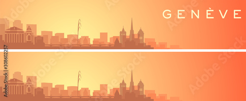Geneva Beautiful Skyline Scenery Banner