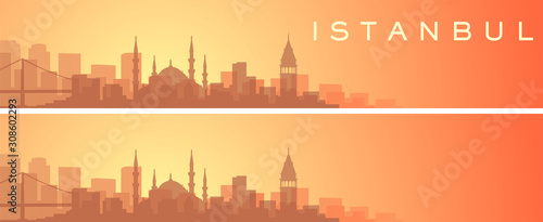 Istanbul Beautiful Skyline Scenery Banner