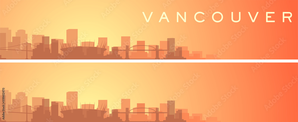 Vancouver Beautiful Skyline Scenery Banner