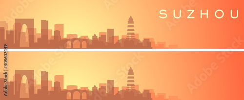 Suzhou Beautiful Skyline Scenery Banner