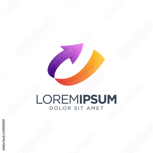 Free Download Arrow Logo Design - GFXLoad