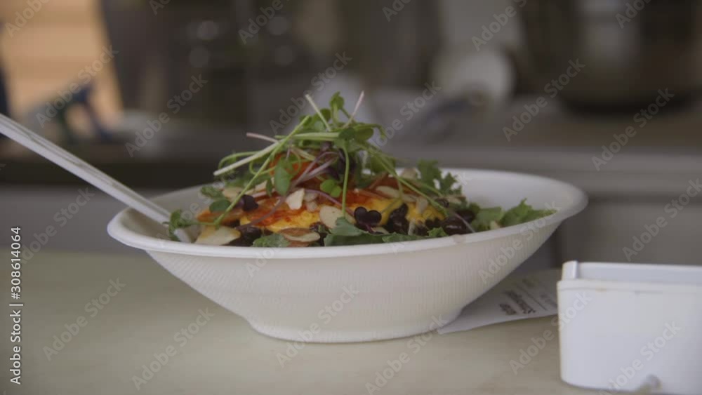 Paella event catering with a healthy choice classic veggie bowl from food truck vender street food Paella event catering with a healthy choice classic veggie bowl from food truck vender street food