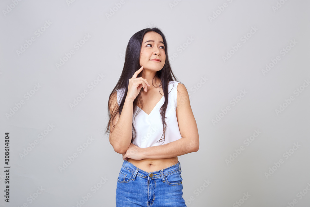Portrait of a young and beautiful woman Portrait of a young and beautiful woman
