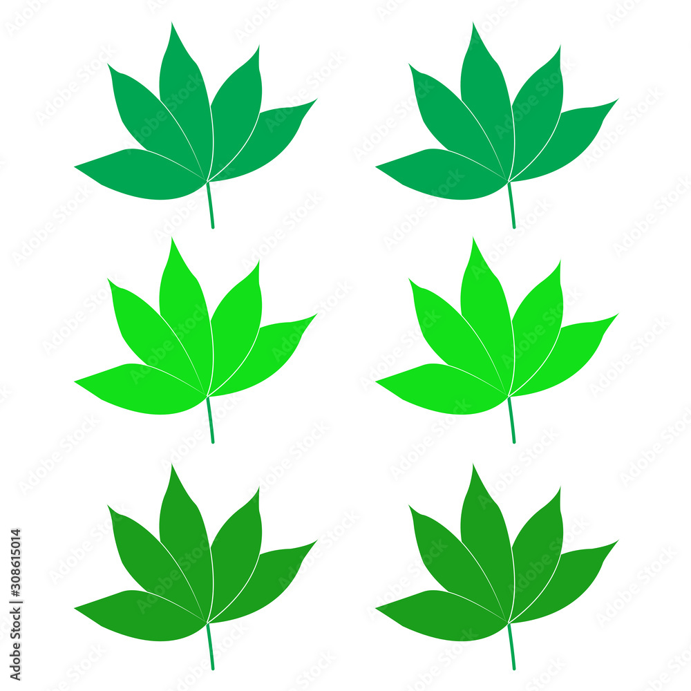 Leaf icon. Design template vector Leaf icon. Design template vector
