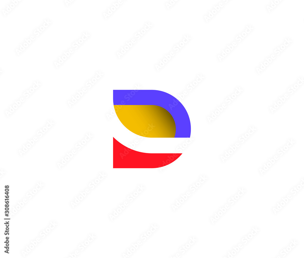 Letter D 3D vector logo design. Creative minimalism Logo Icon Minimal emblem design template Letter D 3D vector logo design. Creative minimalism Logo Icon Minimal emblem design template