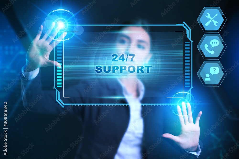 Business, Technology, Internet and network concept. Technical Support Center customer service. Business, Technology, Internet and network concept. Technical Support Center customer service.