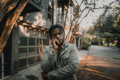 Portrait of an Stylish African American Man photo