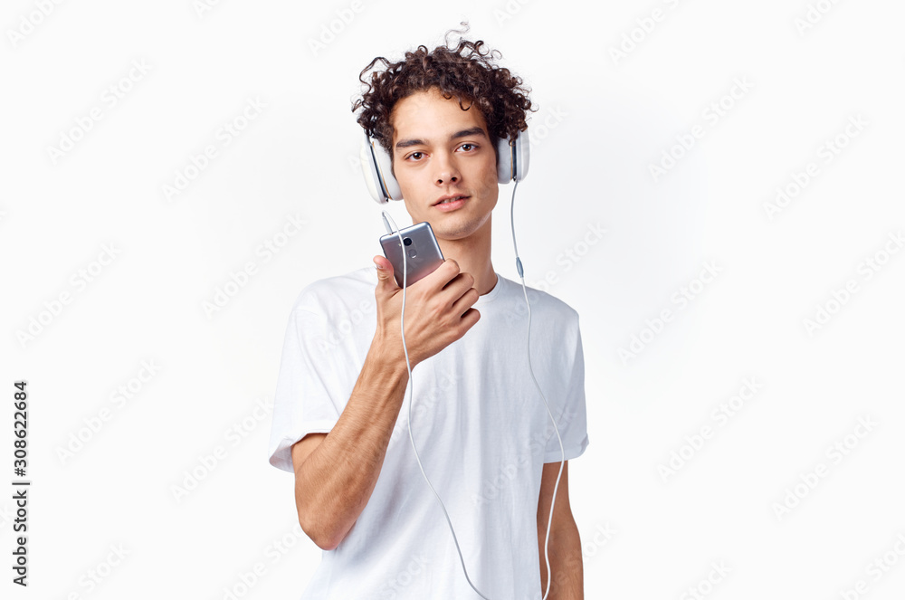 portrait of young man looking at camera isolated on white portrait of young man looking at camera isolated on white