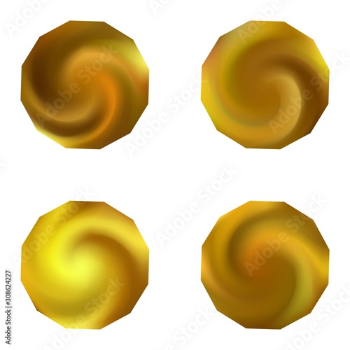 Collection of polygonal smooth backgrounds.