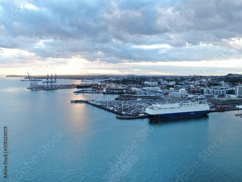 Viaduct Harbour, Auckland / New Zealand - December 9, 2019: The beautiful scene surrounding the Viaduct harbour, marina bay, Wynyard, St Marys Bay and Westhaven, all of New Zealand’s North Island © Julius