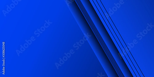 Abstract 3d blue background with blank space of paper layer