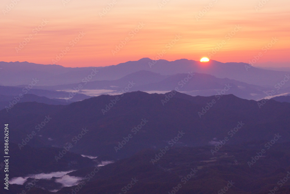 Sunrise and superb view