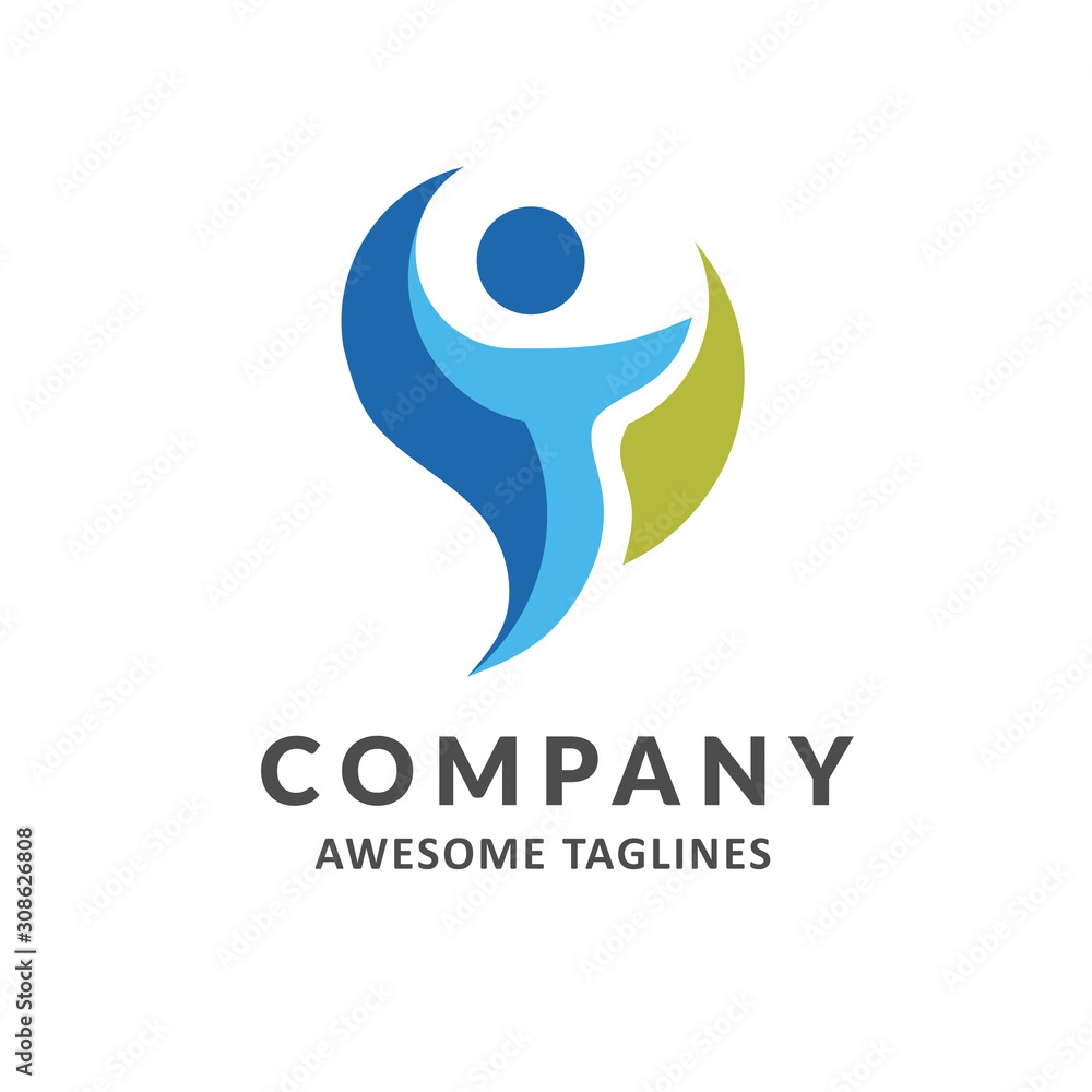 abstract simple activity sport and health care logo vector abstract simple activity sport and health care logo vector