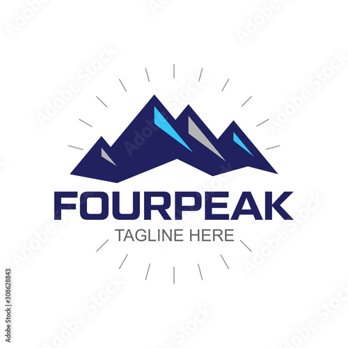 Mountain Logo Icon Vector Template