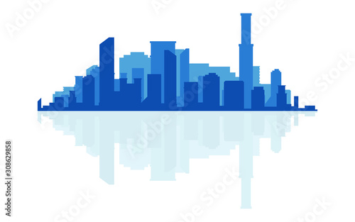 City silhouette vector design illustration isolated on white background © Emil