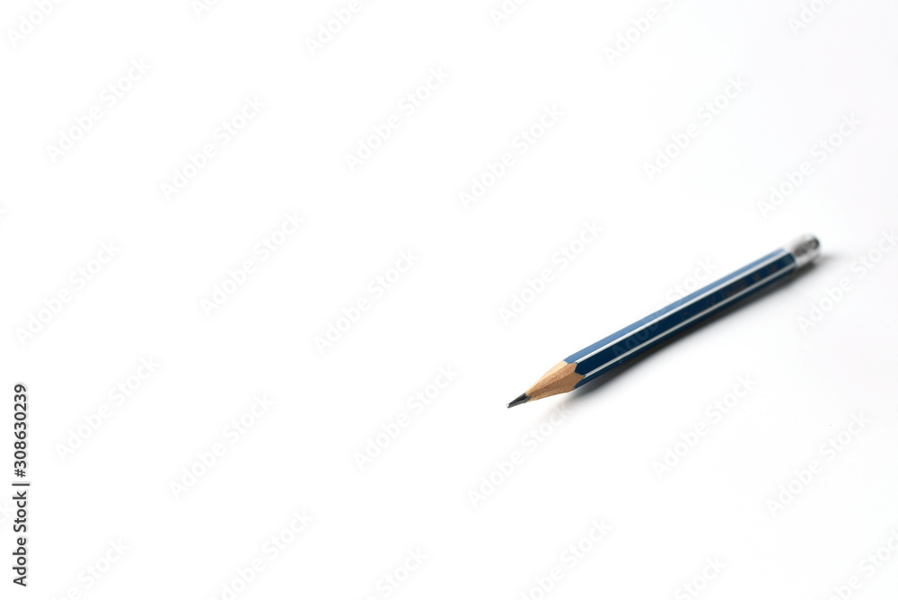 Pencil isolated on white background with copy space Pencil isolated on white background with copy space