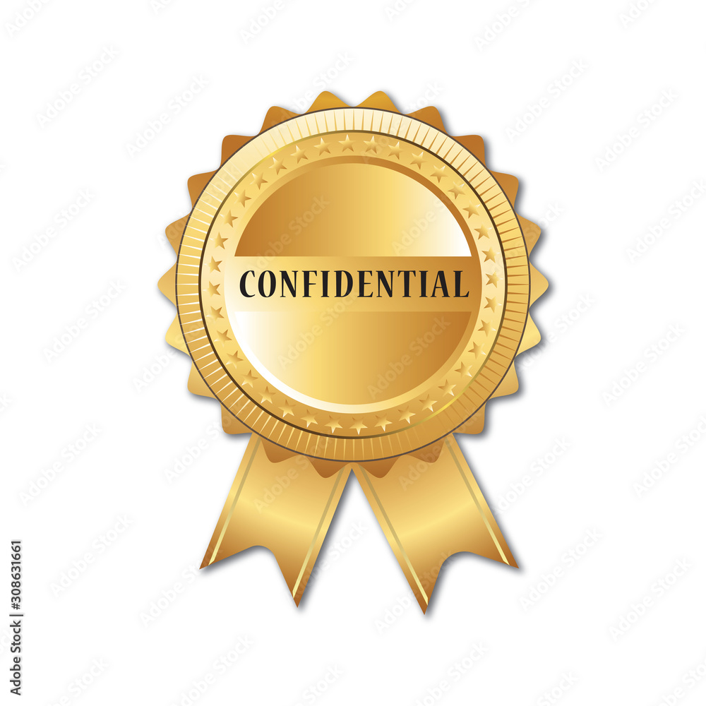 Confidential gold badge Confidential gold badge