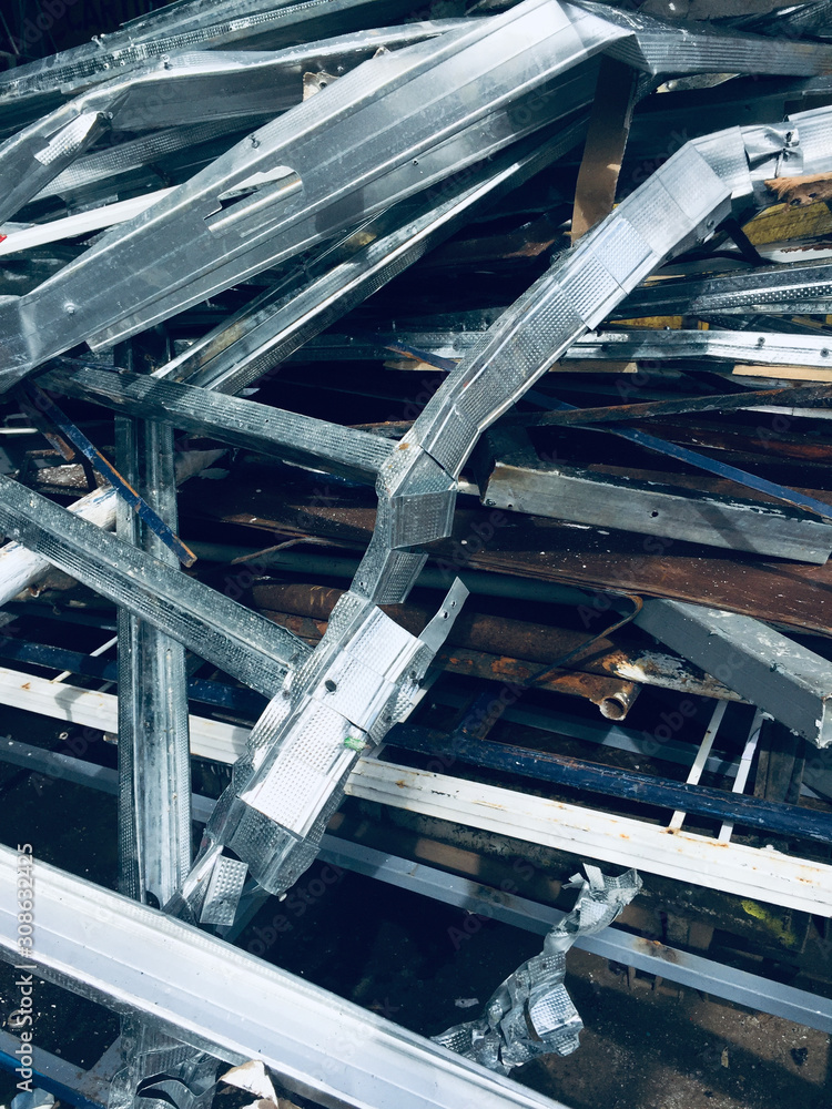 metal trash for recycle