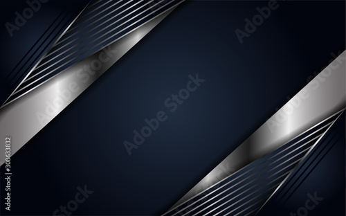 luxurious navy background metallic lines