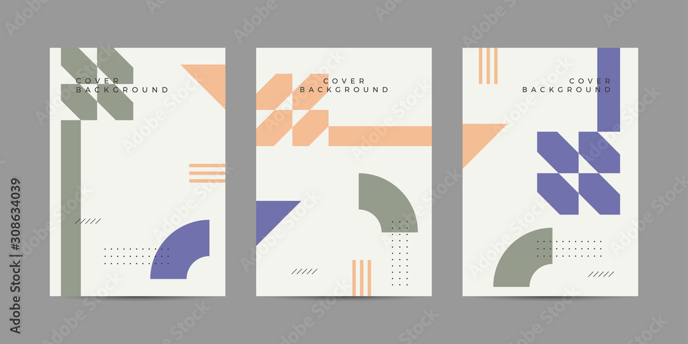 Covers with trendy minimal design. Cool geometric backgrounds for your design. Applicable for Banners, Placards, Posters, Flyers etc. Eps10 vector template. Covers with trendy minimal design. Cool geometric backgrounds for your design. Applicable for Banners, Placards, Posters, Flyers etc. Eps10 vector template.