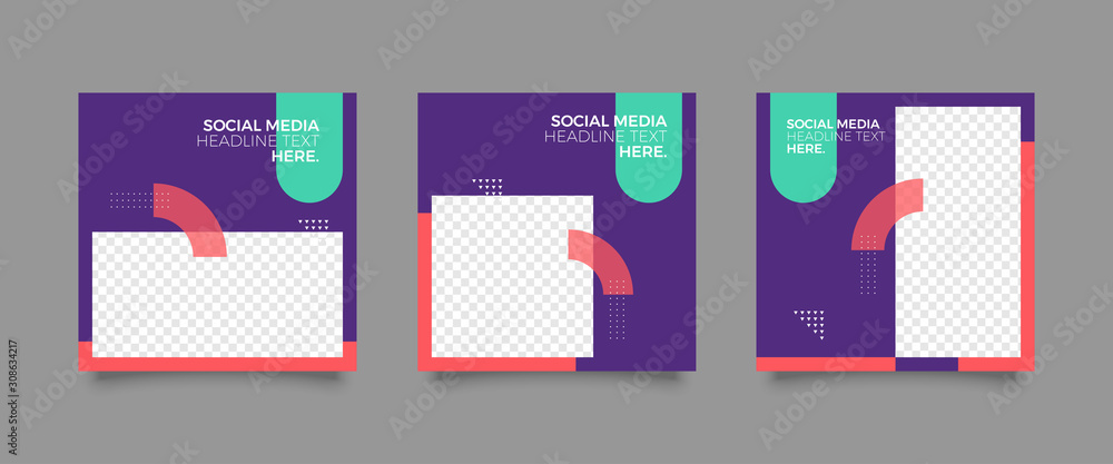 Editable simple corporate posts, square design ads for banners, Promotion bloggers, designers, shop owners, entrepreneurs and businesses. Social media template.	