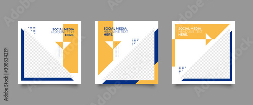 Editable simple corporate posts, square design ads for banners, Promotion bloggers, designers, shop owners, entrepreneurs and businesses. Social media template. 