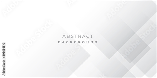 White Grey Silver Box Rectangle Abstract Background Vector Presentation Design