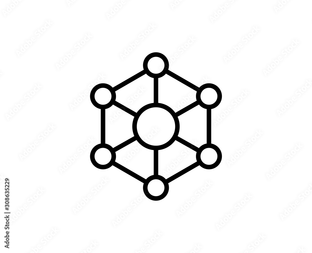 Connection line icon Connection line icon