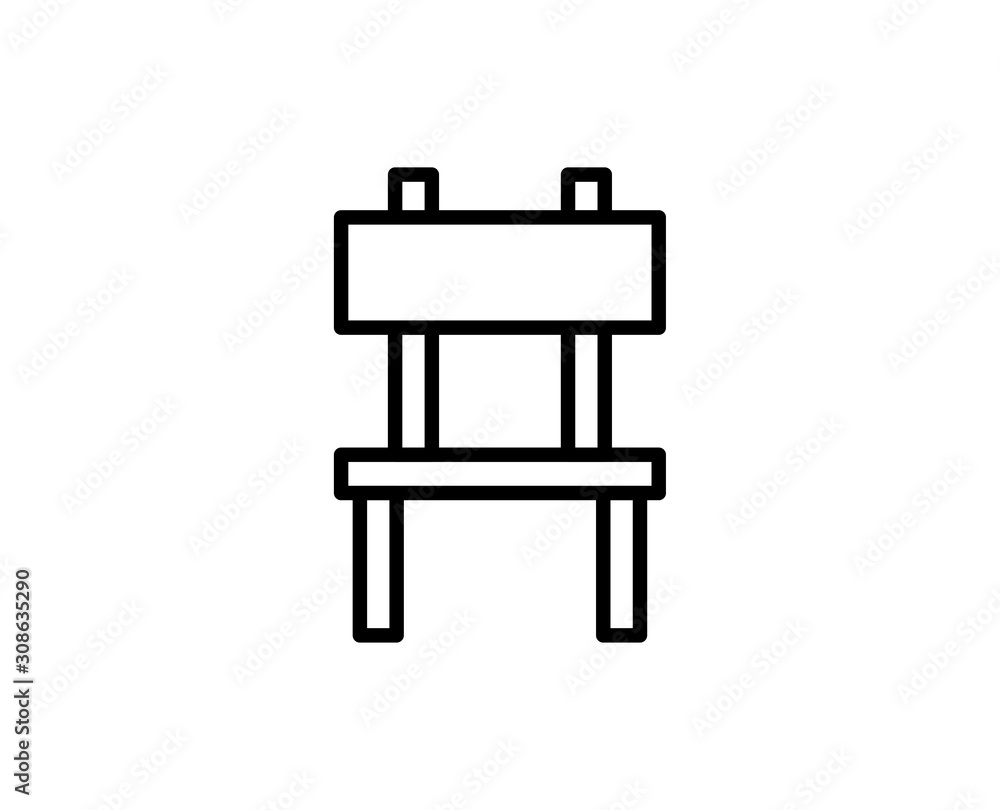 Chair line icon Chair line icon