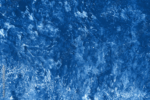 Classic blue peeled surface background