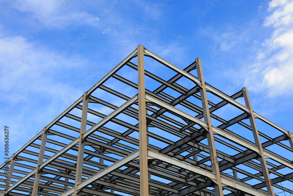 Steel structure of construction site Steel structure of construction site