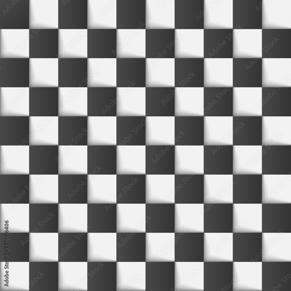 Vector Checkered chess board background Vector Checkered chess board background