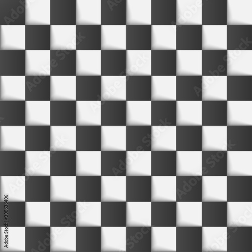 Vector Checkered chess board background