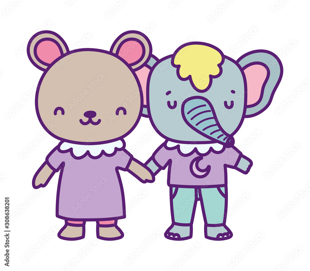 baby shower cute little bear and elephant cartoon baby shower cute little bear and elephant cartoon