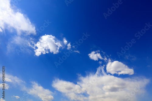 blue sky and white clouds