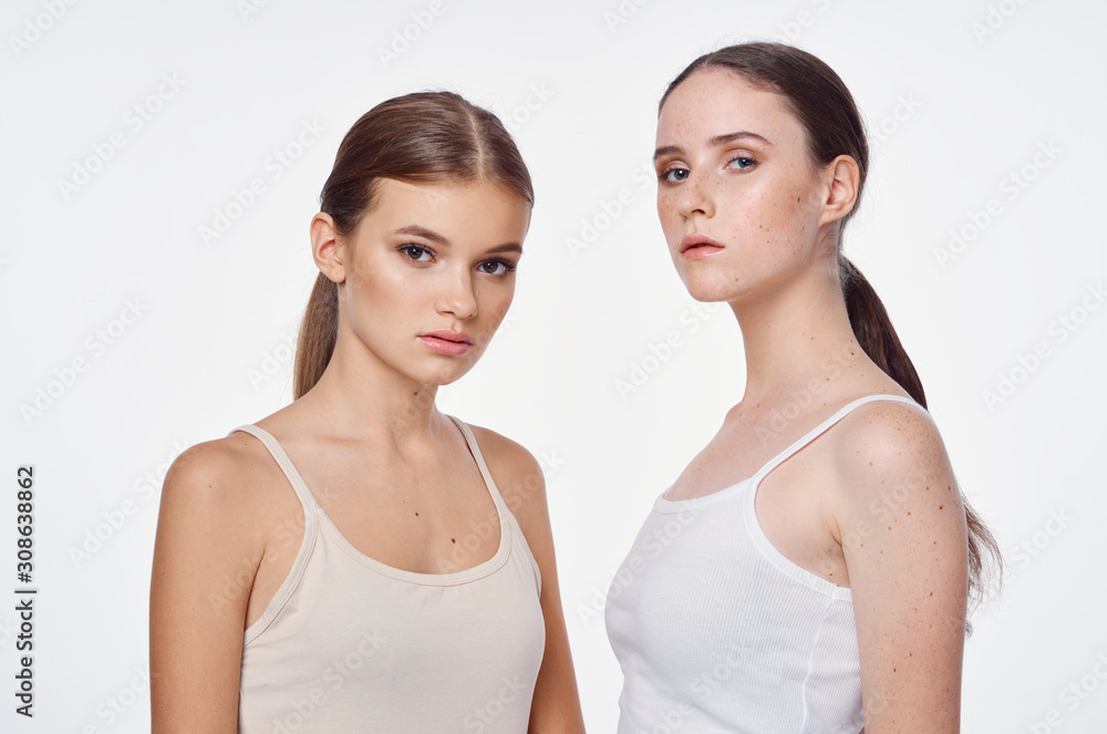 portrait of two women portrait of two women