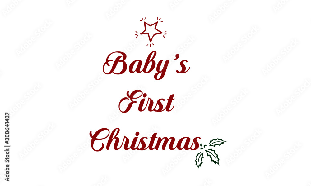 Christmas Greeting, typography for print or use as poster, card, flyer or T shirt Christmas Greeting, typography for print or use as poster, card, flyer or T shirt