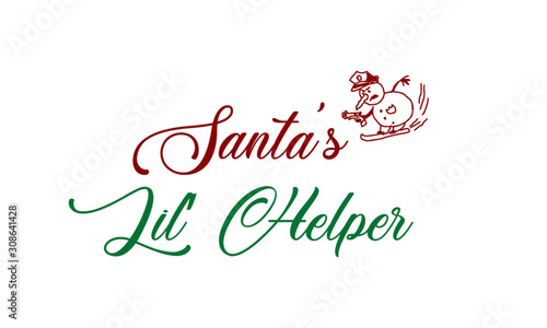 Christmas Greeting  typography for print or use as poster  card  flyer or T shirt