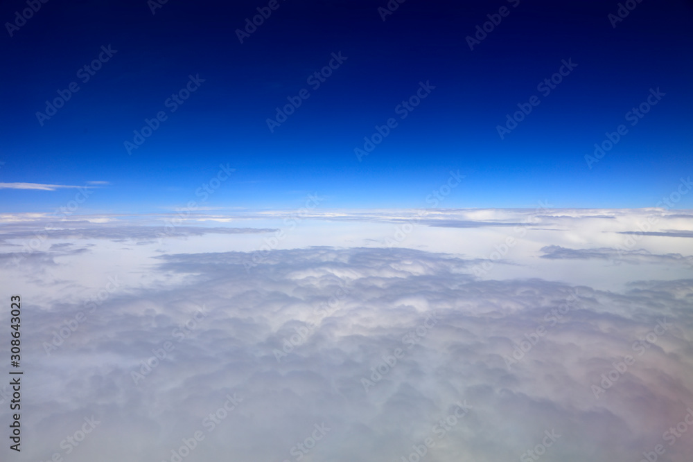 Naklejka premium High altitude white clouds