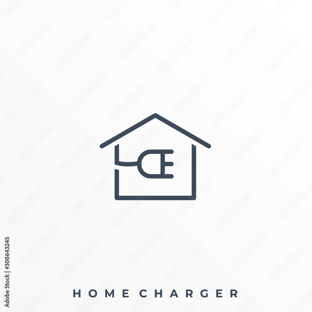Home Charger Illustration Vector Template Home Charger Illustration Vector Template